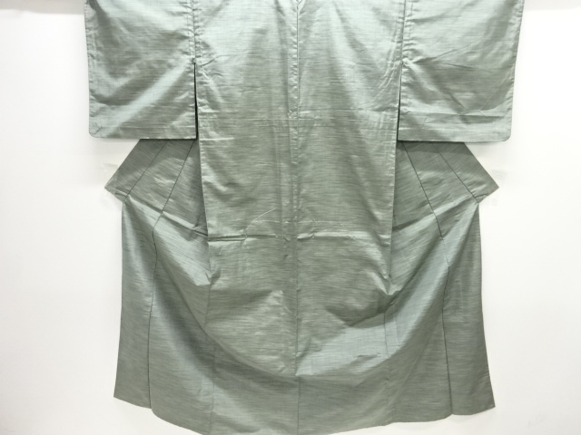 JAPANESE KIMONO / ANTIQUE HITOE KIMONO / SILK / TSUMUGI / WOVEN MIST